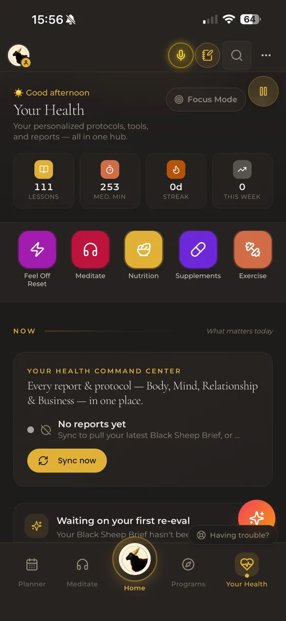 INNSPO Your Health screen