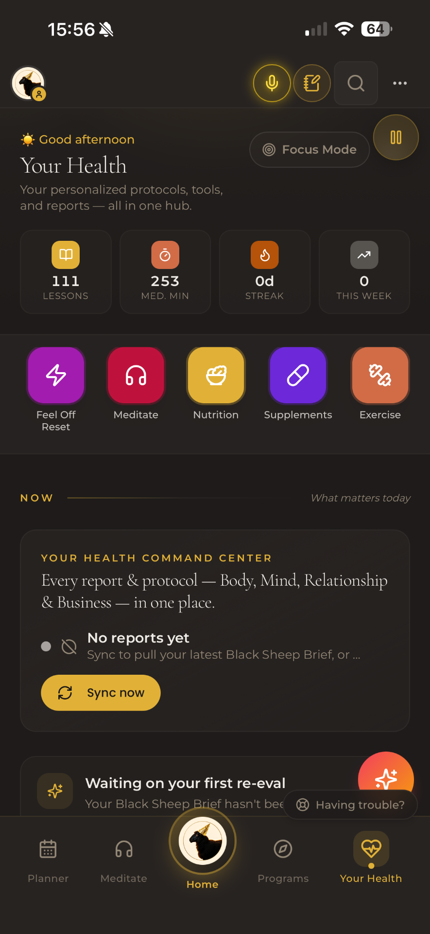 INNSPO Home — Your Health command center